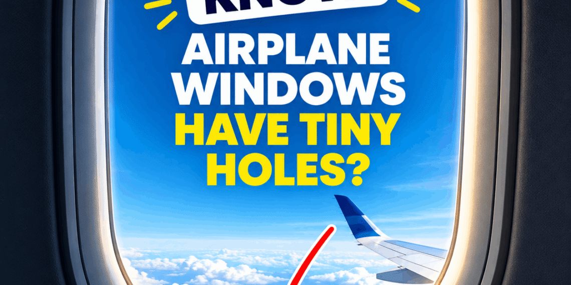 Why airplane windows have tiny holes?