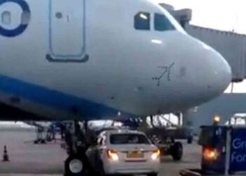 Go First car goes under IndiGo plane, narrowly avoids collision with nose wheel