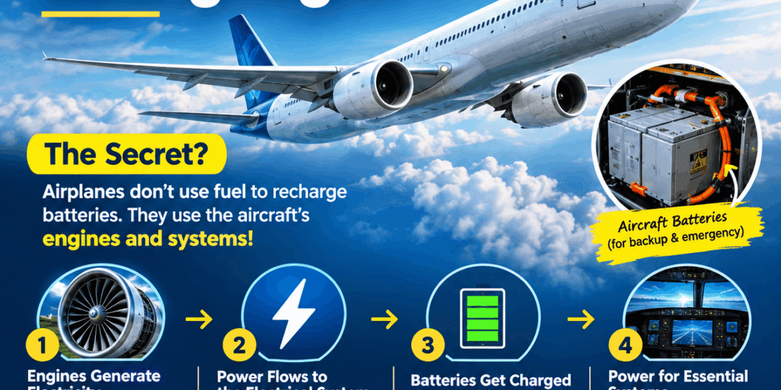 How Airplanes Recharge Their Batteries During Flight