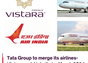 Tatas & Singapore Airlines agree to merge Vistara into Air India by March 2024; 25.1% stake for SIA in ‘new AI’