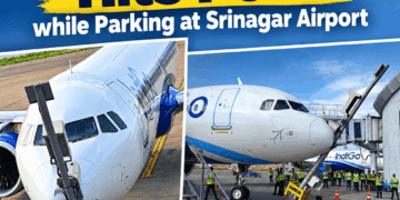 IndiGo Plane Hits Pole While Parking at Srinagar Airport; All Passengers Safe