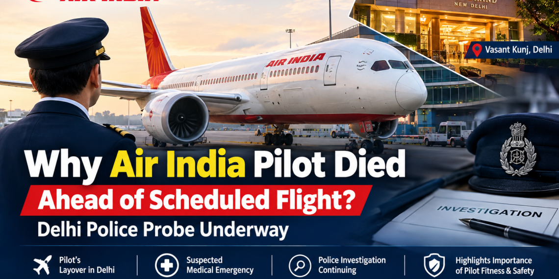 Air India Pilot Dies in Delhi Hotel Ahead of Scheduled Flight; Police Investigation Underway