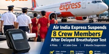 Air India Express Suspends 8 Crew Members After Delayed Post-Flight Breathalyser Test