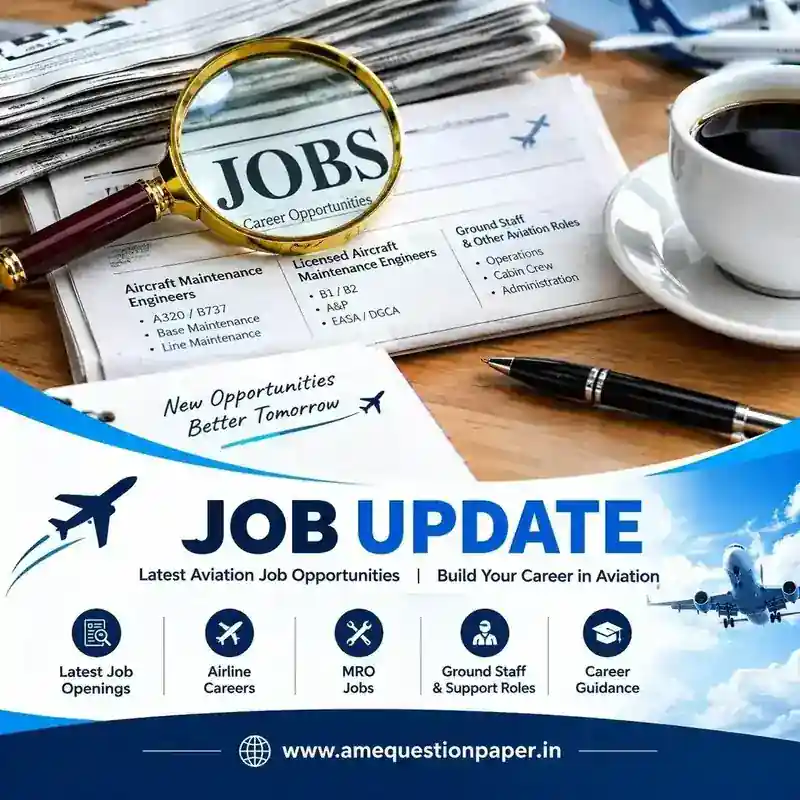 Aviation job updates for aircraft maintenance engineers, airline careers, MRO positions and ground support roles.